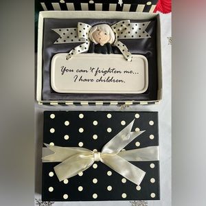 Cute and fun gift boxed ceramic wall plaques